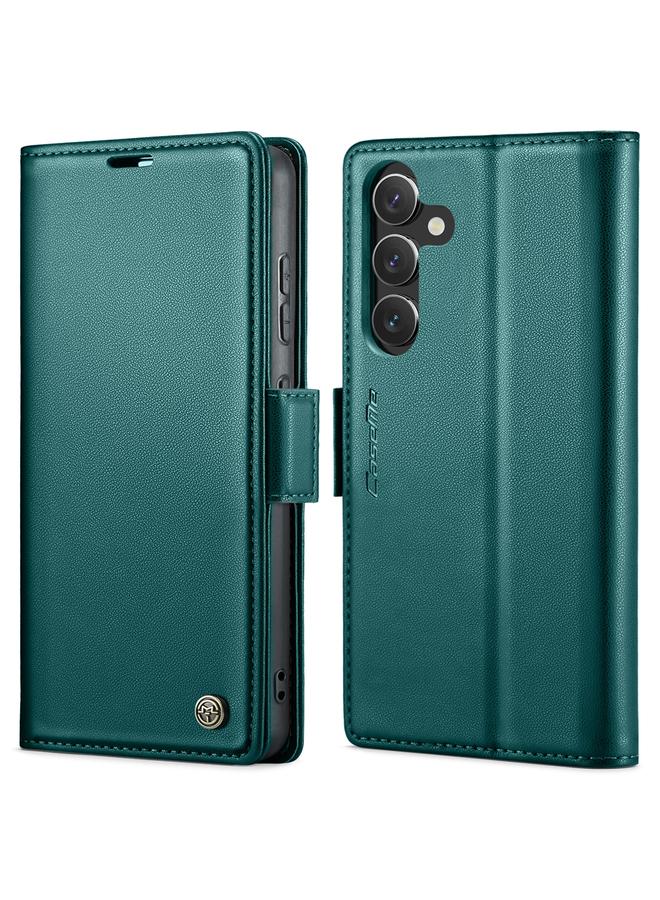 The Bros Case For Samsung Galaxy A55 023 Butterfly Buckle Litchi Texture RFID Anti-theft Leather Phone Case