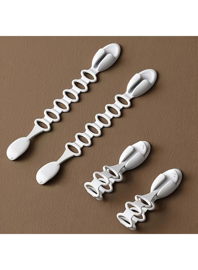 أسود 1 قطمة منظّمات كابلات للحائط توفير المساحة إدارة الأسلاك للمنزل والمكتب - Image 3