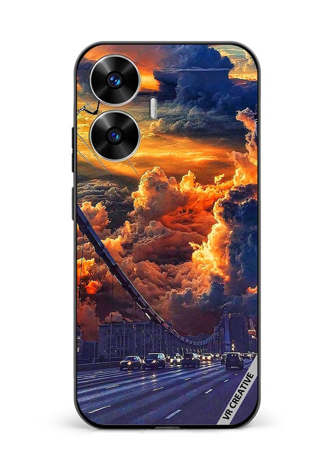 VR CREATIVE Protective Case Cover For Realme C55 Nature Scenery Design Multicolour - Image 1