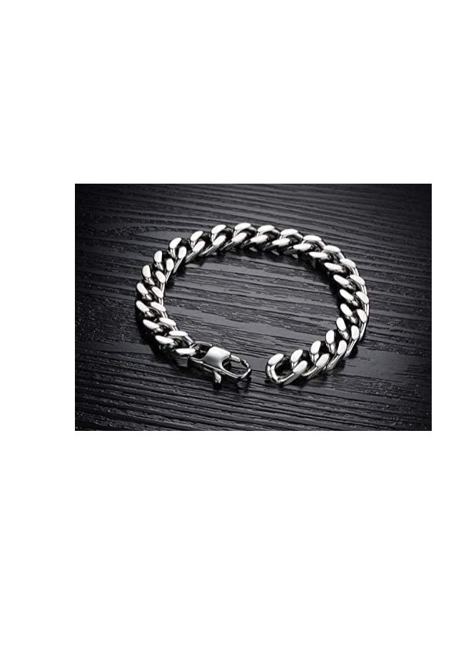 Fayrouz Jewellery - Men's Fashion Titanium Steel Chain Bracelet b21 GS720 [Width 14mm, Length 22.5cm] - Image 1