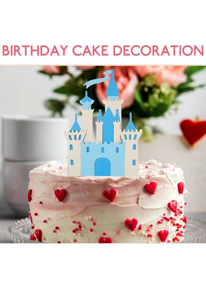 PRETYZOOM 6pcs Castle Cake Toppers, Double Layer Big Castle Cake Inserts, Princess Birthday Photo Props, Birthday, Wedding Cake Decoration - Image 2
