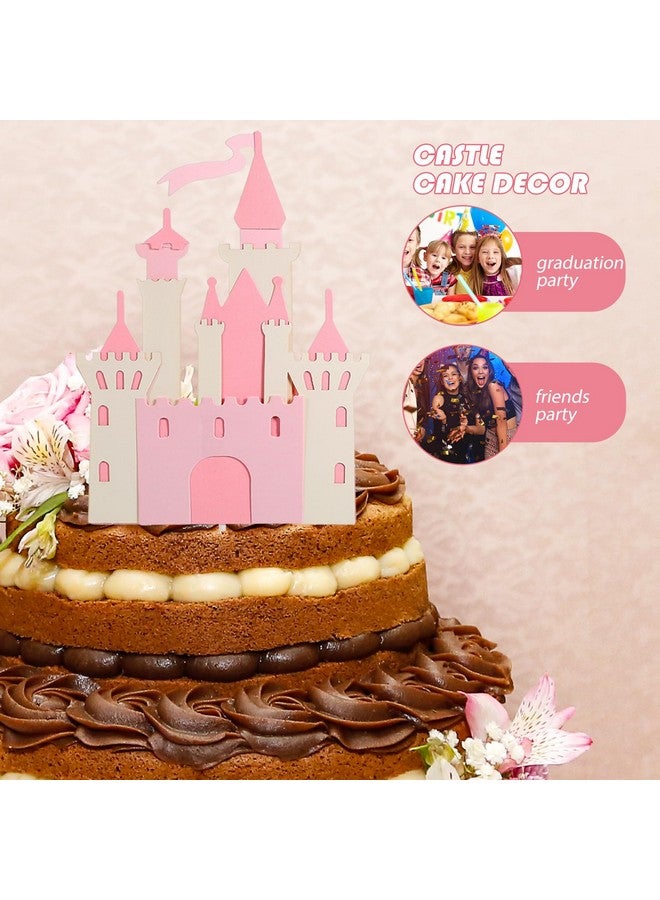 PRETYZOOM 6pcs Castle Cake Toppers, Double Layer Big Castle Cake Inserts, Princess Birthday Photo Props, Birthday, Wedding Cake Decoration - Image 3