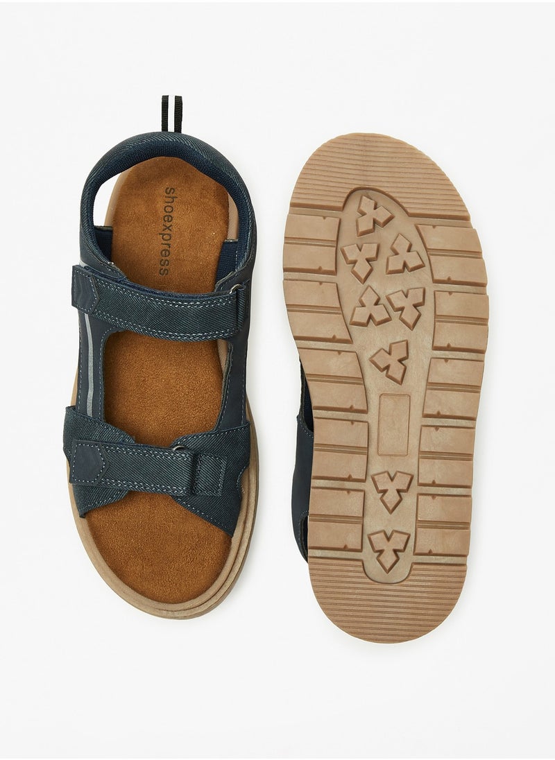 shoexpress - Boys Solid Sandals with Hook and Loop Closure Ramadan Collection - Image 1