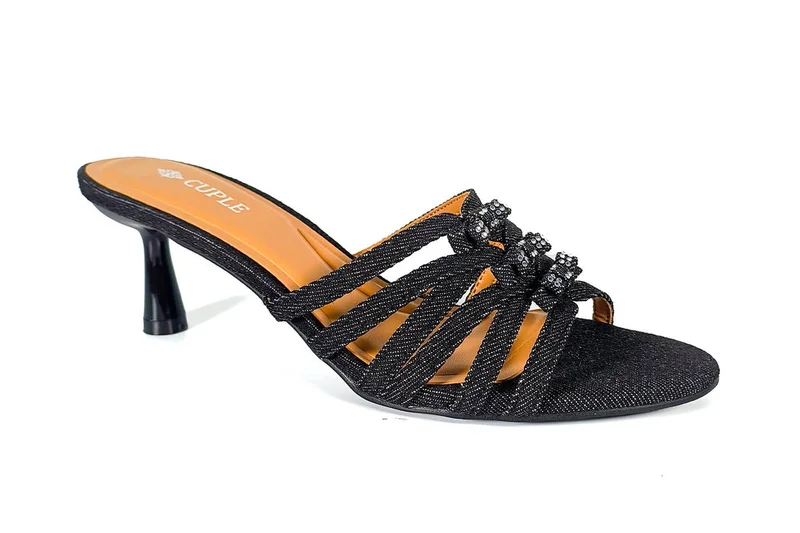 Cuple Womens heeled mule Sandals