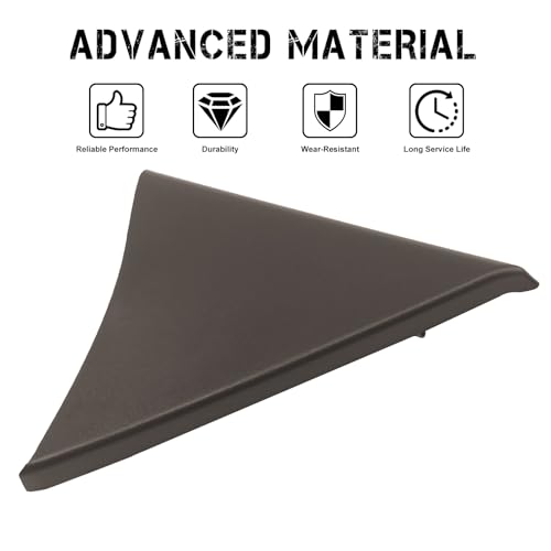 PEVAST Front Door Upper Trim Panel Door Upper Trim Panel Triangle Cover Compatible with 07-13 Chevy Silverado Chevrolet Chevy Avalanche Suburban Tahoe GMC Sierra Yukon 25857289 25857294(Light Brown) - Image 4