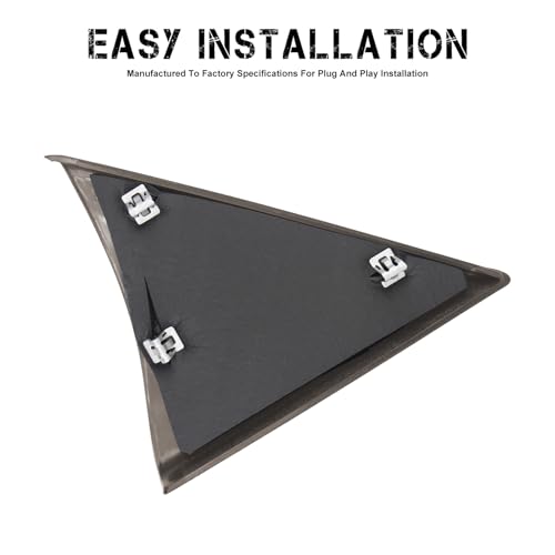 PEVAST Front Door Upper Trim Panel Door Upper Trim Panel Triangle Cover Compatible with 07-13 Chevy Silverado Chevrolet Chevy Avalanche Suburban Tahoe GMC Sierra Yukon 25857289 25857294(Light Brown) - Image 5