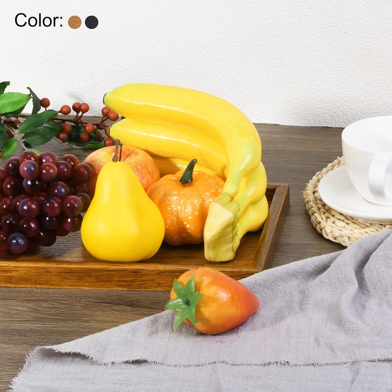 PATIKIL Wood Serving Tray 7 Inch Square Decorative Platter for Home Decor Kitchen Table Candle Holder Black - Image 5