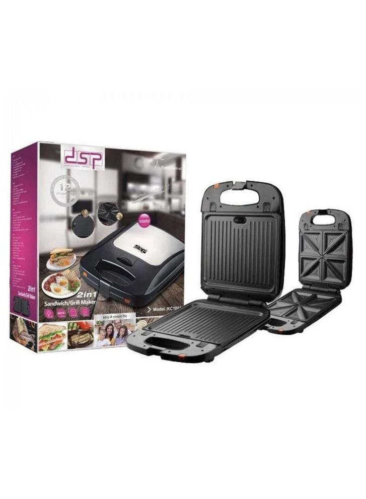 DSP 2 in 1 Grill/Sandwich Maker & Waffle - Image 4
