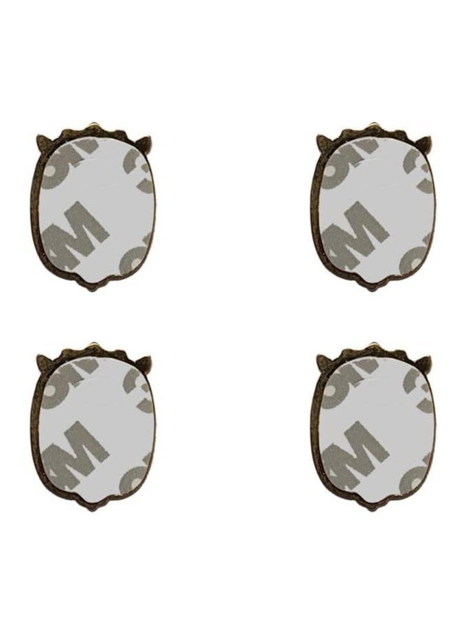 ACLIX Sheikh Zayed Bin Sultan al Nahyan Logo Design 2D Mix Sticker Badge Metal 7 Pcs 3cm - Image 2