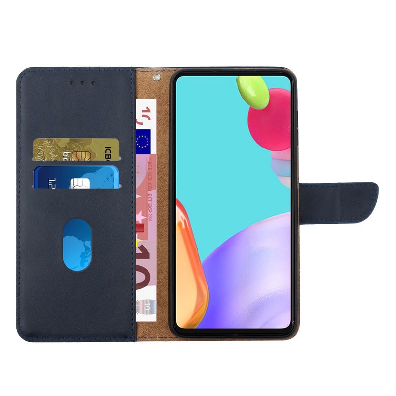 HuHa Protective Cover For Samsung Galaxy S20 Genuine Leather Fingerprint-proof Horizontal Flip Phone Case(Blue) - Image 4