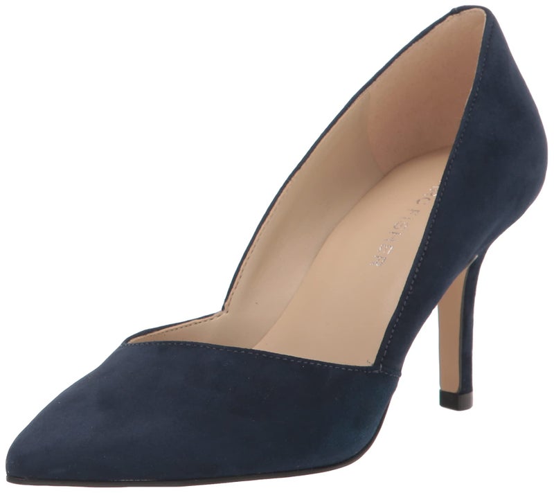 Marc Fisher Womens Tuscany Pump Dark Blue Suede 95