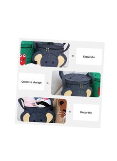 Spaceshoop Cute Laundry Hamper Portable Storage Basket with Lid for Toys and Laundry Foldable Design for Easy Storage Ideal for Kids Room and Nursery Organization (Elephant)  - Image 3