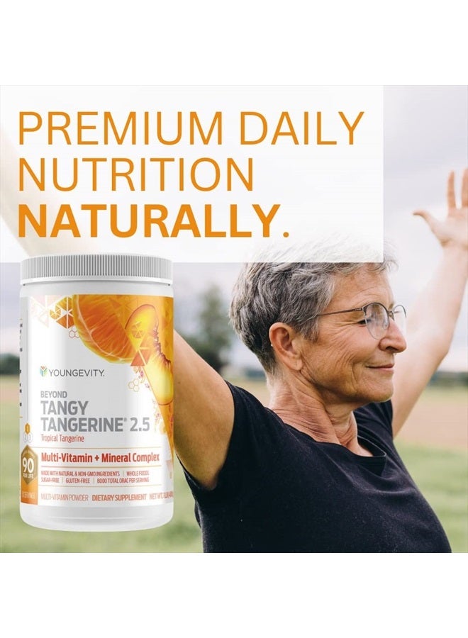 youngevity تجاوز تانجي تانجيرين 2.5 تانجيرين استوائي مكمل متعدد الفيتامينات والمعادن - مصنوع من الأطعمة الطبيعية والكاملة | 8,000 ORAC (6) - Image 3