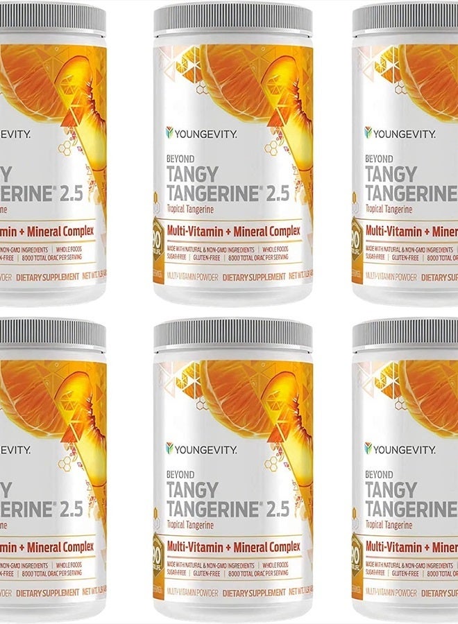 youngevity تجاوز تانجي تانجيرين 2.5 تانجيرين استوائي مكمل متعدد الفيتامينات والمعادن - مصنوع من الأطعمة الطبيعية والكاملة | 8,000 ORAC (6) - Image 1