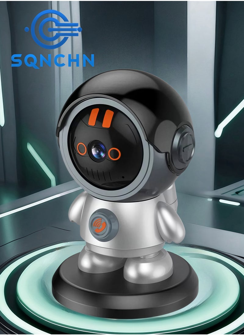 SQNCHN - High-Tech AI Smart Robot Camera | Wireless WiFi Remote Surveillance | Auto Tracking & Detection | 1296P Ultra-HD Infrared Night Vision | Trendy Home Security - Image 1
