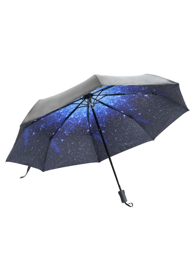 NIBEMINENT - Folding Sunny-Rain Umbrella Black - Image 1