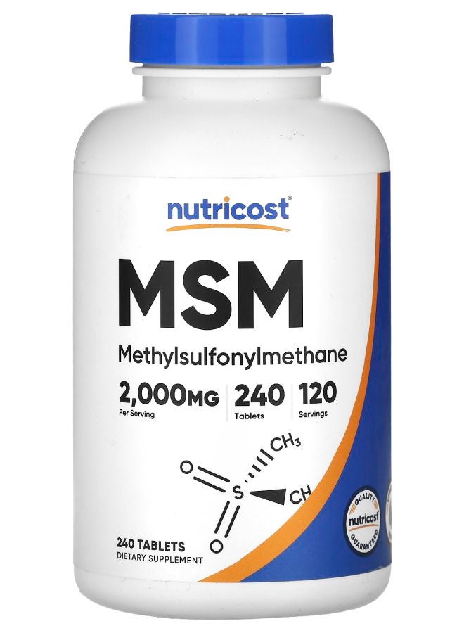 MSM 2000 mg 240 Tablets (1000 mg per Tablet)