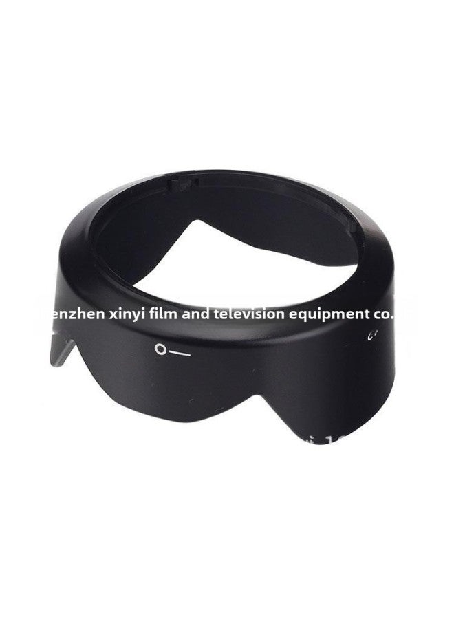 EW-53 Hood For EOS M10 M6 M3 M2 Micro Single 15-45mm Lens 49mm Lotus Cover-Color:Black  - Image 3