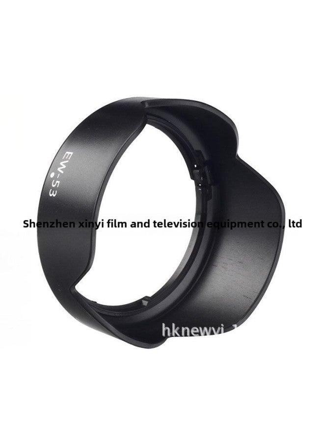 EW-53 Hood For EOS M10 M6 M3 M2 Micro Single 15-45mm Lens 49mm Lotus Cover-Color:Black  - Image 2