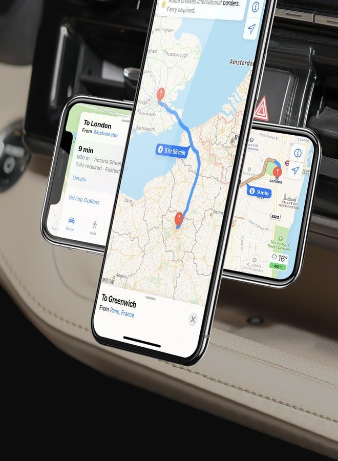 BEERTE fits for Magsafe Car Mount for Toyota Highlander 2020-2025 [20 Strong Magnets] Magnetic Phone Holder for iPhone 16 15 14 13 12 MagSafe Case Car Air Vent Cell Phone Navigation Automobile Cradles - Image 4