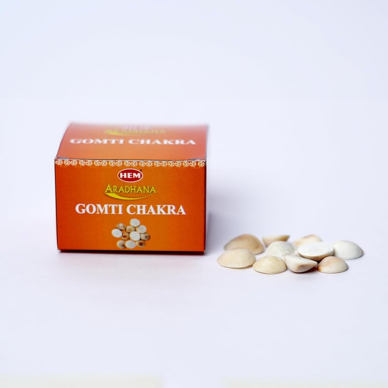 HEM Aradhana Gomti Chakra | Sacred Stones for Prosperity, Protection & Good Luck | Authentic, Handpicked & Blessed | Ideal for Pooja, Vastu, and Puja Practices - Image 1