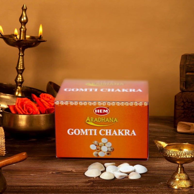 HEM Aradhana Gomti Chakra | Sacred Stones for Prosperity, Protection & Good Luck | Authentic, Handpicked & Blessed | Ideal for Pooja, Vastu, and Puja Practices - Image 3