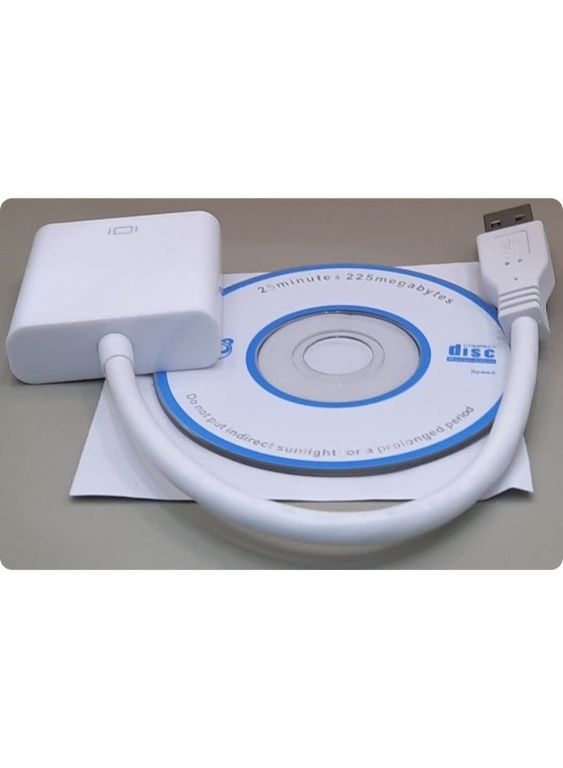 محول USB 3.0 ذكر إلى VGA أنثى (كابل) - Image 3