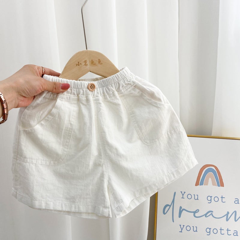 2026 New Children'S Summer Thin Cotton Shorts Boys' Casual Pants Baby Cotton Linen Breathable Stylish Outerwear - Image 1