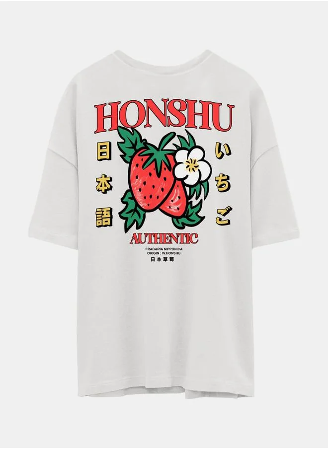 JACK & JONES Honshu Graphic Print Crew Neck T-Shirt