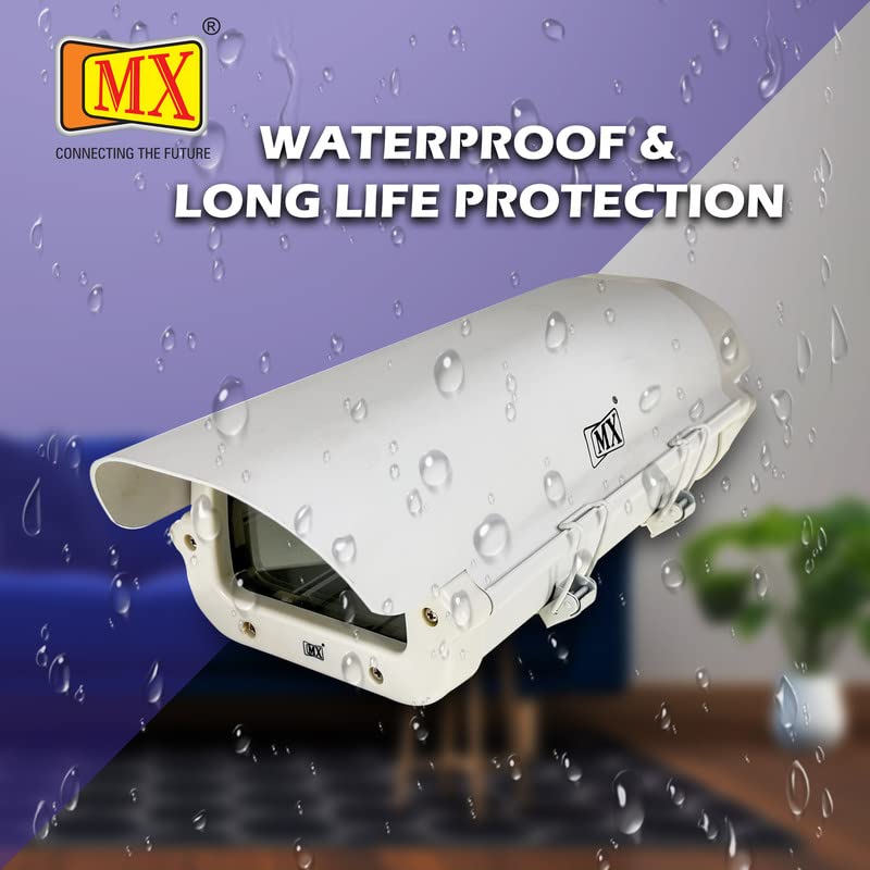 MX غلاف كاميرا CCTV Bullet واي فاي خارجية لحماية غطاء الغبار IP66 مقاوم للعوامل الجوية منفذ إيثرنت صنع في الهند - Image 4