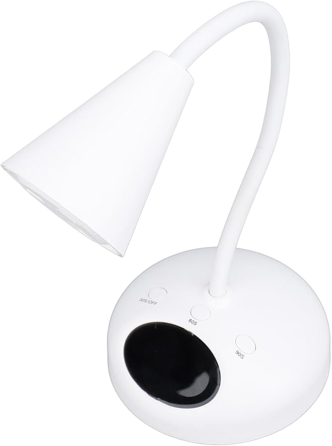Rechargeable 18W LED Nail Lamp 365 405nm Fast Curing Adjustable Gooseneck 3 Timer Settings - Image 1