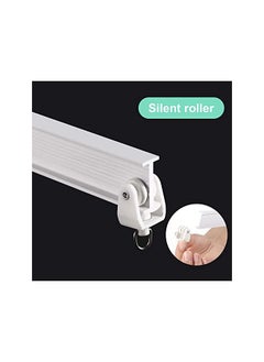 The Bros Curved Ceiling Curtain Track Bendable Mount for Curtain Rail Bunk Bed Bay Window Room Divider Flexible Straight (White, 5 m/ 16.4 ft)  - Image 3