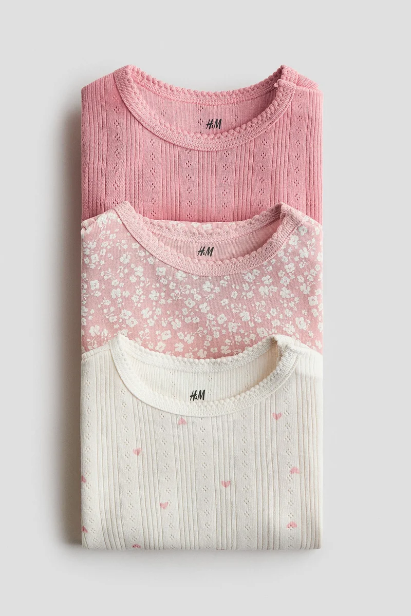 H&M 3-pack cotton bodysuits