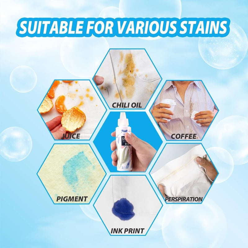 woobles 2PCS Nml Stain Remover, Clothes Oil Stains Remover, Stain Remover for Clothes, Emergency Stain Rescue Stain Remover, Fabric Stain Remover Removes Oil - Image 3