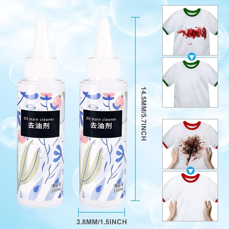 woobles 2PCS Nml Stain Remover, Clothes Oil Stains Remover, Stain Remover for Clothes, Emergency Stain Rescue Stain Remover, Fabric Stain Remover Removes Oil - Image 5