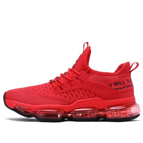 Kapsen Mens Running Shoes Air Cushion Tennis Walking Sneakers Casual Sport Gym Jogging Red 7 - Image 2
