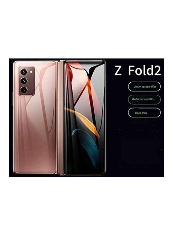 NIBEMINENT Anti-Scratch Nano Screen Protector For Samsung Galaxy Z Fold 2 Clear - Image 3