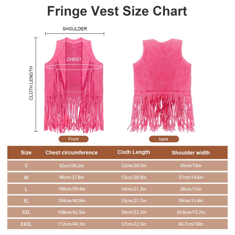 HyperFun Cowgirl Outfits for Women Western Costume Accessories Cowboy Hat Tassels Fringe Vest Earring Hippie Glasses Bandana - Image 5