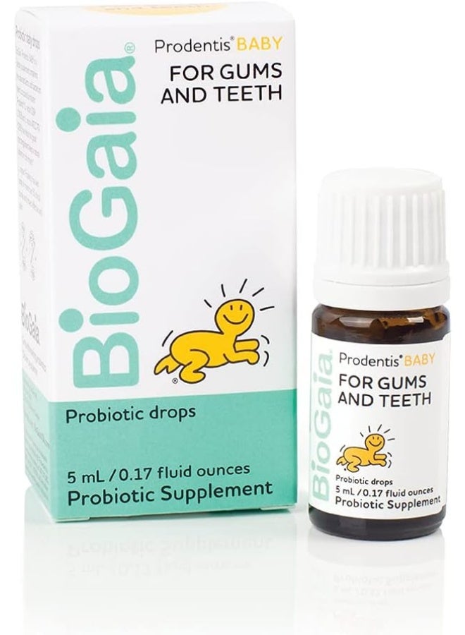 BioGaia بيوغايا برودنتيس بيبي | العناية بالفم للأطفال في مرحلة التسنين | لثة سعيدة وصحية | تحمي الأسنان الصغيرة | بروبيوتيك آمن ومثبت | إضافة مثالية لعضاضات الأسنان | 25 يوم من الإمدادات - Image 4