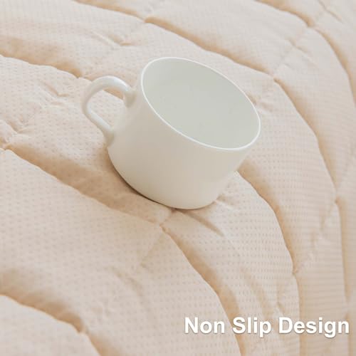 Aucrovee Couch Cover for Dogs Washable, Non Slip Sofa Covers for Pets 3 Cushion Couch Sofa, Sectional Slipcover Furniture Protector (1 PCS 27.5"x59" White) - Image 5
