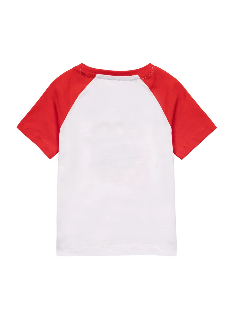 مينوتي Kids Boys  T-Shirt With Contrast Sleeves
