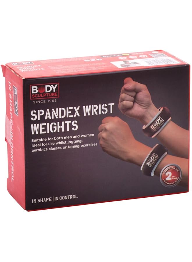 BODY SCULPTURE Adjustable Velcro Closure Ankle Wrist Weight Black BB 991A B - Image 1