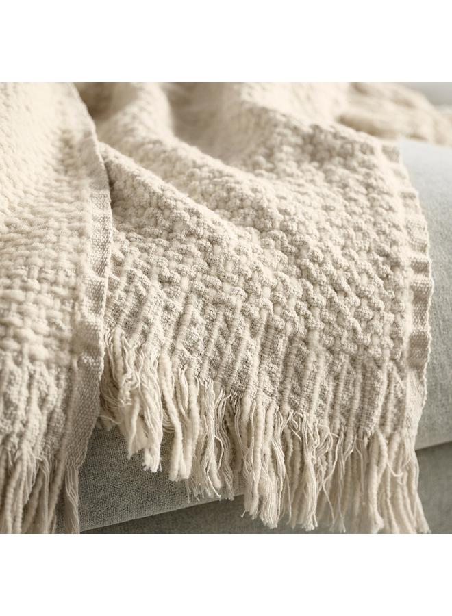 erorex Throw, off-white, 130x170 cm - Image 2