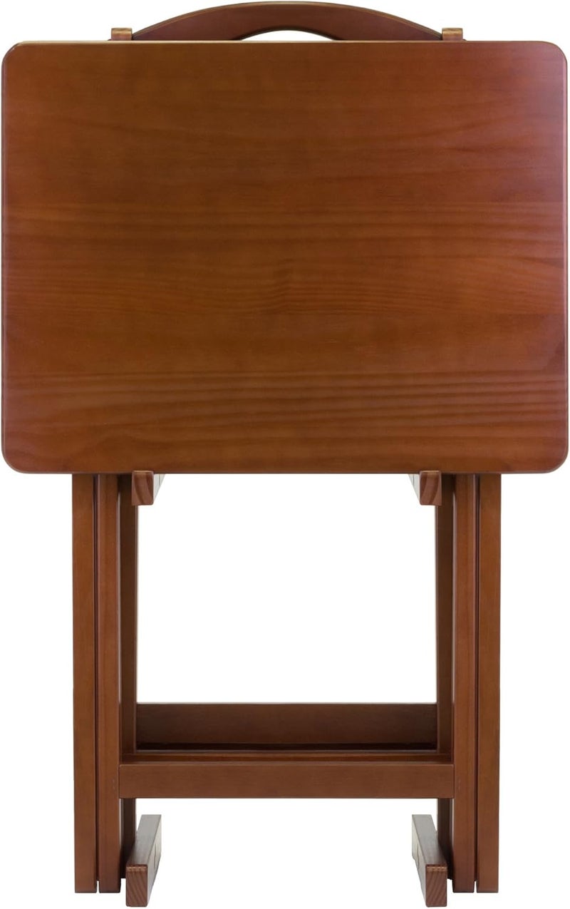 وينسم طاولة الوجبات الخفيفة Alex، جوز، 19.06×14.57×25.98، مجموعة 5 قطع - Image 3