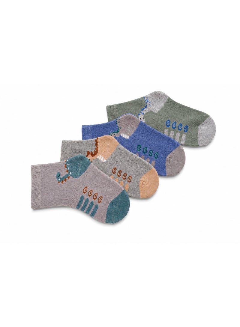 Tropical Boy's Pack of 3 Low-Cut / Ankle Socks (Assorted) - Image 4