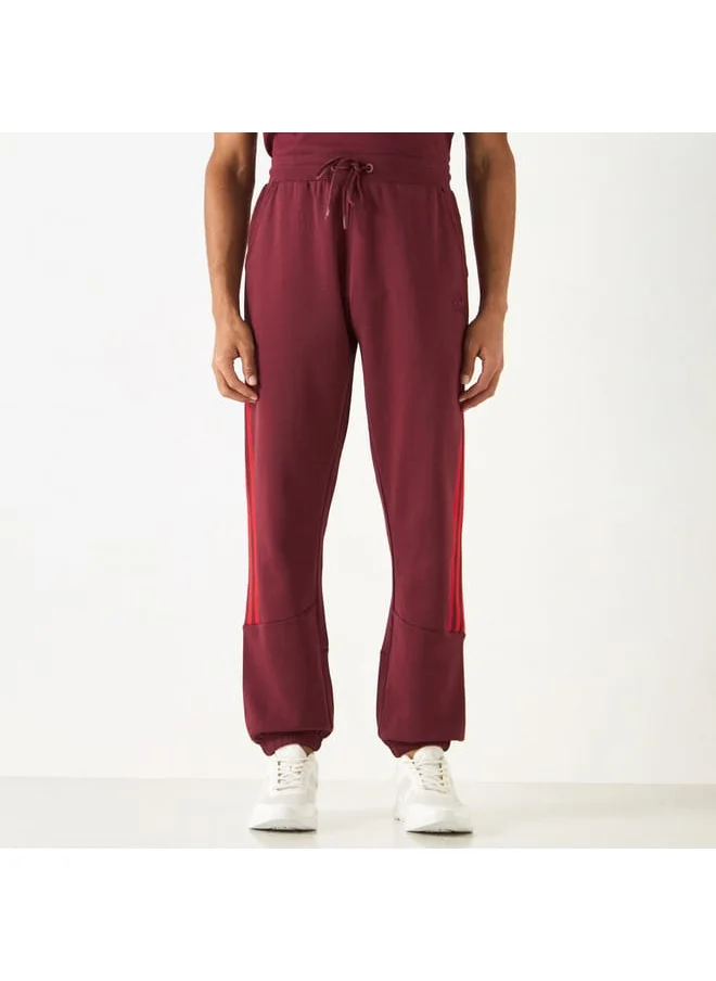 Kappa Kappa Striped Track Pants with Drawstring Closure and Pockets