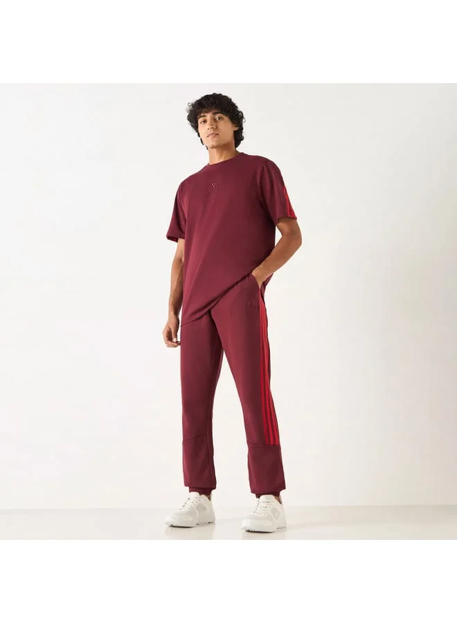 Kappa Kappa Striped Track Pants with Drawstring Closure and Pockets