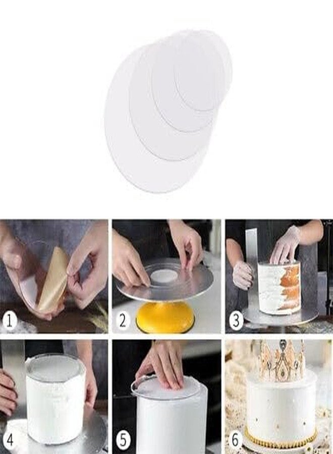 Royals |Pack of 2| Cake Base | Baking Tools Plate Decoration Base Board Tray | Cardboard, Acrylic,MDF Cake Base| Pastry Base | (Acrylic, 6inch Round) - Image 3