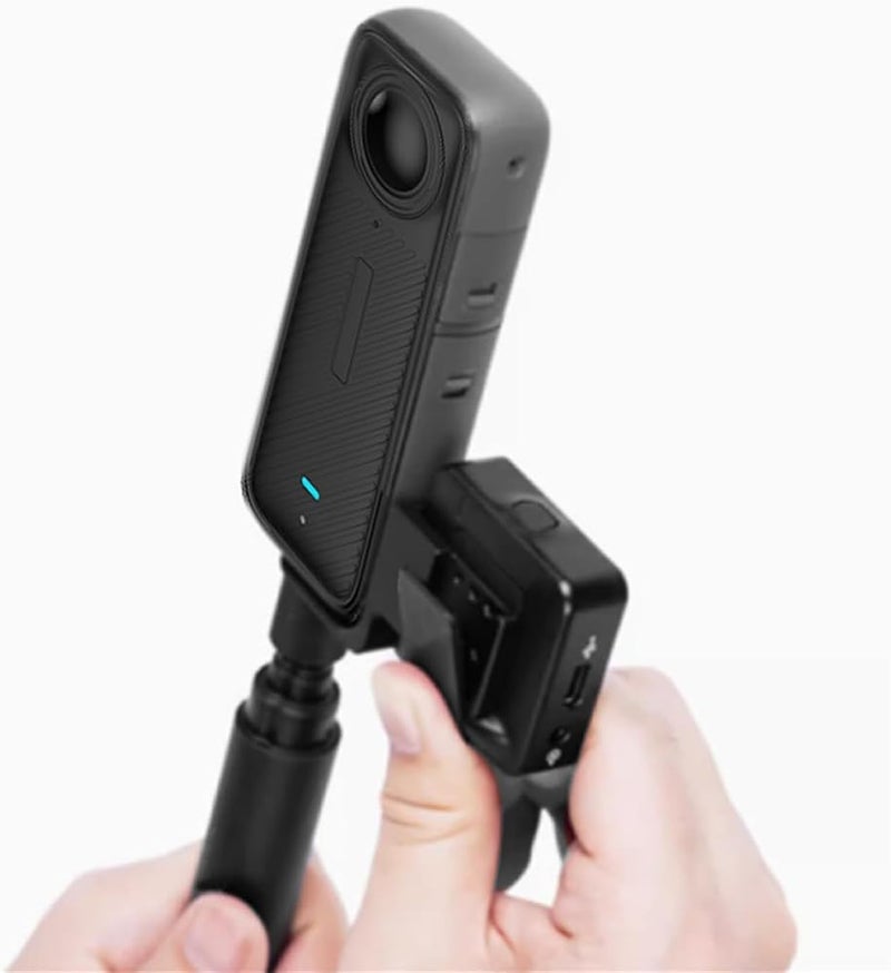 NALACAL Invisible Mic Cold Shoe, Compatible with Insta360 X4 Mic Adapter, Mount Bracket External Microphone Holder with Audio Cable, Compatible for Insta360 X4 Accessories - Image 4