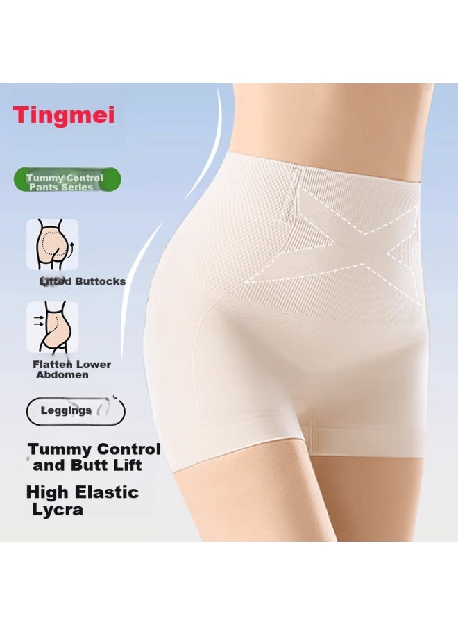 Gracewell Peach Comfort Summer High-waist Tummy Control Shaping Panties Lifting Anti-exposure Underwear